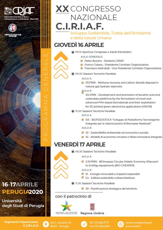 Copertina XX Convegno CIRIAF